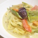 カフェ・ロリータ - フェットチーネのグリーンカレーパスタ