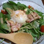 いしまるや - ◆ポパイさらだ温泉卵のせ＠５８０円