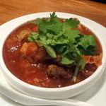 天天厨房 - 牛スジとハチノスのスパイストマト煮込み800円+税