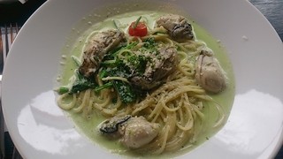 four meals - 牡蠣とほうれん草のジェノバクリームスパゲッティ