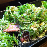 炉端処 一心 - 肝の炙りネギ胡麻油