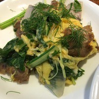 南青山エッセンス - エッセンス(お粥と麺のセット／"叉焼と玉子の炒め(フェンネル風味)")