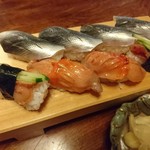 幸寿司 - コハダに赤貝のにぎり