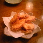 お食事処おおむら - さつまいも天\300　2015.11