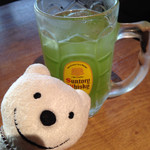 Hamayaki Shinchan - 静岡割り(緑茶) Shochu Highball with Green Tea at Hamayaki Shinchan, Numazu！♪☆(*^o^*)