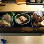 Washoku Hompo Fuku Warai - 肉料理 3 種盛り