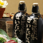 All branded shochu can be ordered by the bottle.