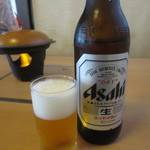 お食事処 若林 - 瓶ビール(大瓶)　660円(2015.11)