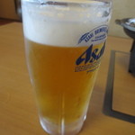 お食事処 若林 - 生ビール(中)　500円(2015.11)