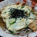 更科 - (上)天婦羅そば(玉子とじ)