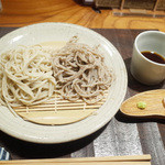 山介 - おまかせコース(3800円)のせいろ、黒そば