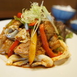 我が家 - 豚ニクキャベツの味噌炒め定食（日替わり