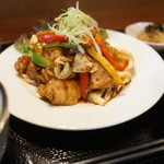 我が家 - 豚ニクキャベツの味噌炒め定食（日替わり