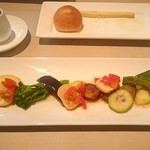 イタリア料理店 アミーチ - 佐賀県のイタリア野菜とホタテのスモーク 