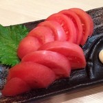 和鶏屋 - H.27.6.4.夜 冷トマト 350円税別