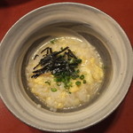 鳥つね自然洞 - 雑炊＋薬味