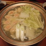 鳥つね自然洞 - だんごと野菜