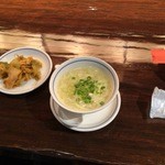 陳麻婆豆腐 - ご飯セットだとスープを搾菜がついてきます。