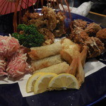 福和内 - 揚げ物盛り合わせ