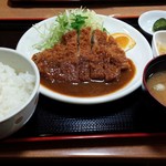 ひまわり亭 - ポークカツレツ定食850円／27年11月