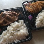 穀倉やまざき - 生姜焼き弁当ととんかつ弁当