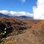 曄 - 大橋からの紅葉の八ヶ岳