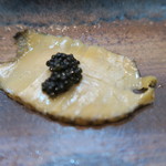 寿司栄 - 27年11月　鮑　キャビア包み