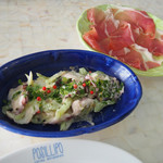 POSILLIPO cucina meridionale - 生ハムとタコのカルパッチョ