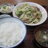 高橋食堂 - 料理写真:肉野菜炒め定食全貌