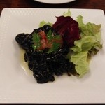 ピオッポ - 小ヤリイカのイカ墨仕立て：コスパ良すぎｗ