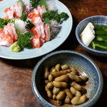 鱒の家 - 夕食のお刺身など