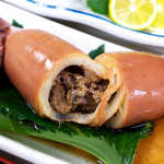 民宿 青岬 - 柔らかく、箸で簡単に切れます。このワタが美味しい！ 日本酒を誘います～