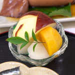 民宿 青岬 - りんご、梨、柿。さっぱりフルーツで口直し(^-^)