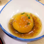 民宿 青岬 - かぼちゃのそぼろ煮。この南瓜、甘さが半端じゃない！