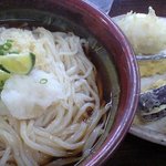 手打ちうどん 麺工棒 - ぶっかけひやあつ特大・半熟卵・茄子