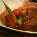 新宿とんかつ さぼてん - 彩りカレー