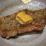 リブシンを泡醤油で。