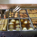 舩本うどん - おでん色々 2015.11