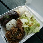 Broke da mouth grindz - コンボ$15弱　Furikake chicken & Teriyaki beef
