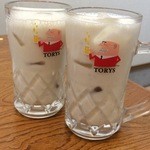 喫茶・お食事 嘉門 - かんぱ～い♪朝から飲んでませんよ、ノンアルです。『2015.11月再訪』