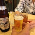 お家のごはん かれん - H.27.6.9.昼 瓶ビールで乾杯♪