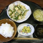 割烹 和ん主 - ゴーヤーちゃんぷる定食