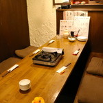 海の日  - 奥のテーブル席