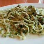 トラットリア グランボッカ - 【2015年11月】生パスタ：カキの生海苔クリーム～柚子胡椒風味