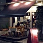 osteria adagio - テラス席はわんこ可です。