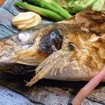 小魚料理 とみ助 - アジ塩焼き（'10/7）