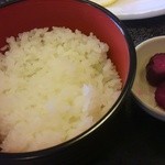 さざなみひたち - ご飯と漬物