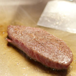 鉄板串焼 串すけ - 黒毛和牛ミスジステーキ