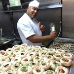 Meson del Champiñón - 山のようなマッシュルーム調理中♪