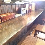 中華そば先崎 - カウンター席